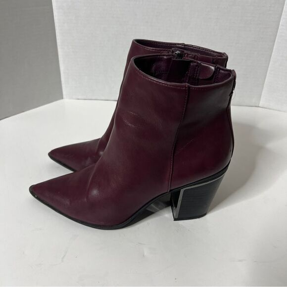 Circus by Sam Edelman Cal Womens Deep Plum Ankle Boots Size 8.5 M - Picture 3 of 7